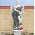 mixed color stone exterior angel statue